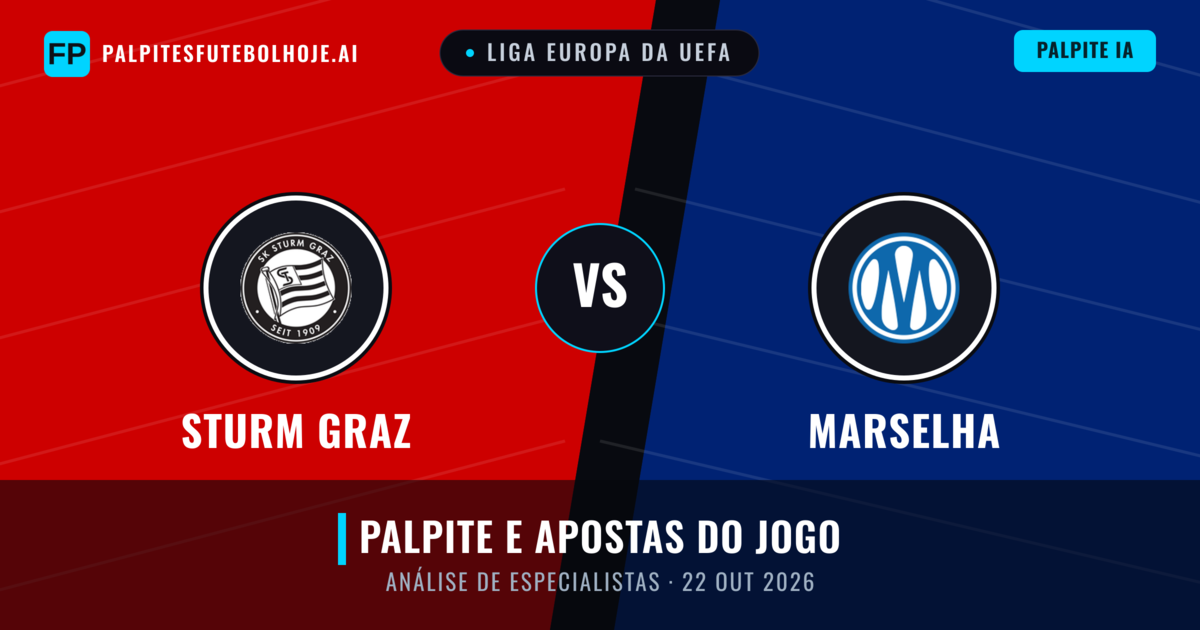 Sturm Graz vs Marselha — prognóstico e prévia do jogo
