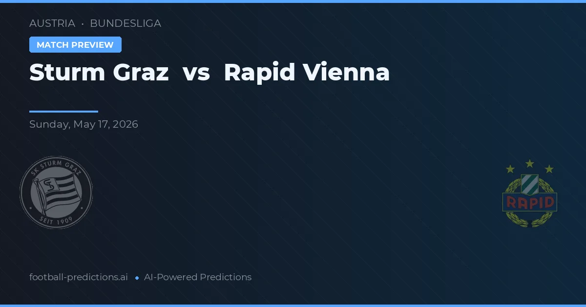 Sturm Graz vs Rapid Viena — prognóstico e prévia do jogo