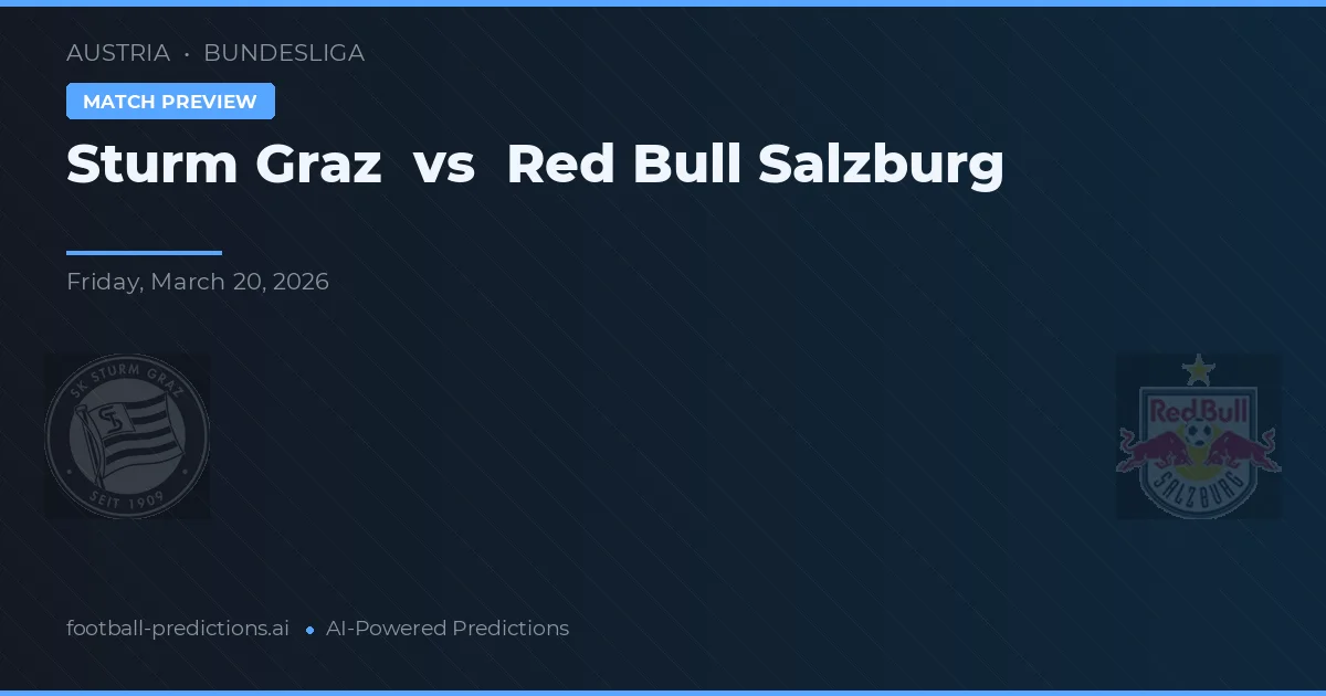 Sturm Graz vs Red Bull Salzburgo — prognóstico e prévia do jogo