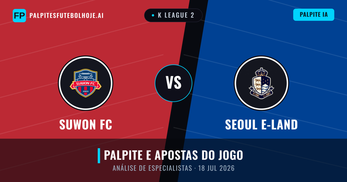 Suwon FC vs Seoul E-Land — prognóstico e prévia do jogo