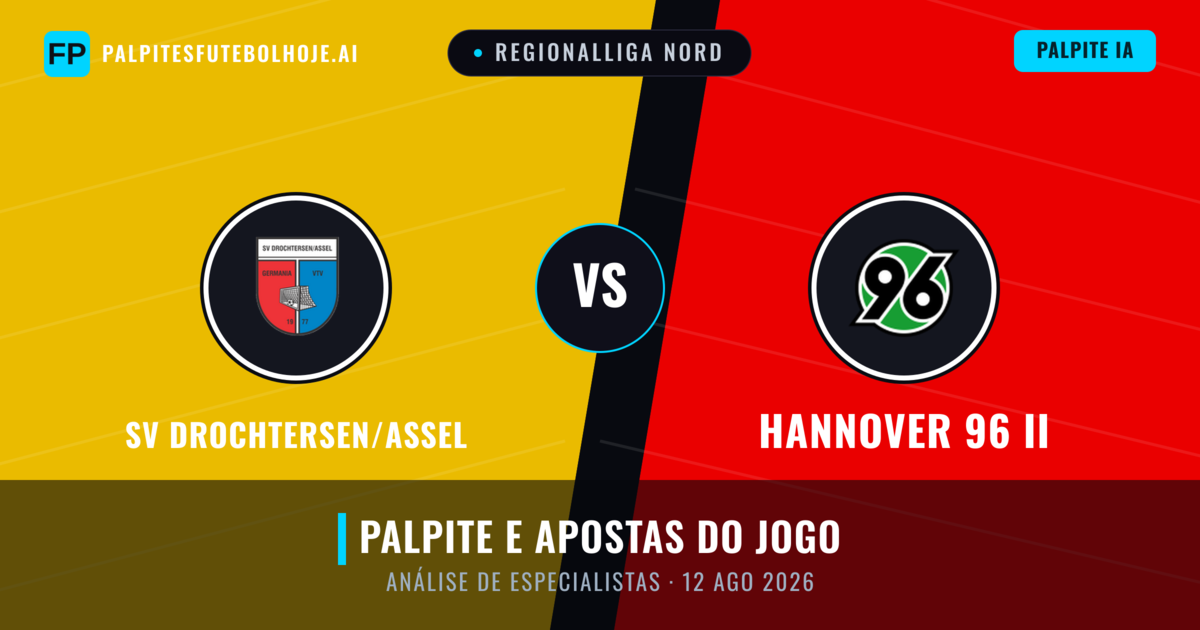 SV Drochtersen/Assel vs Hannover 96 II — prognóstico e prévia do jogo