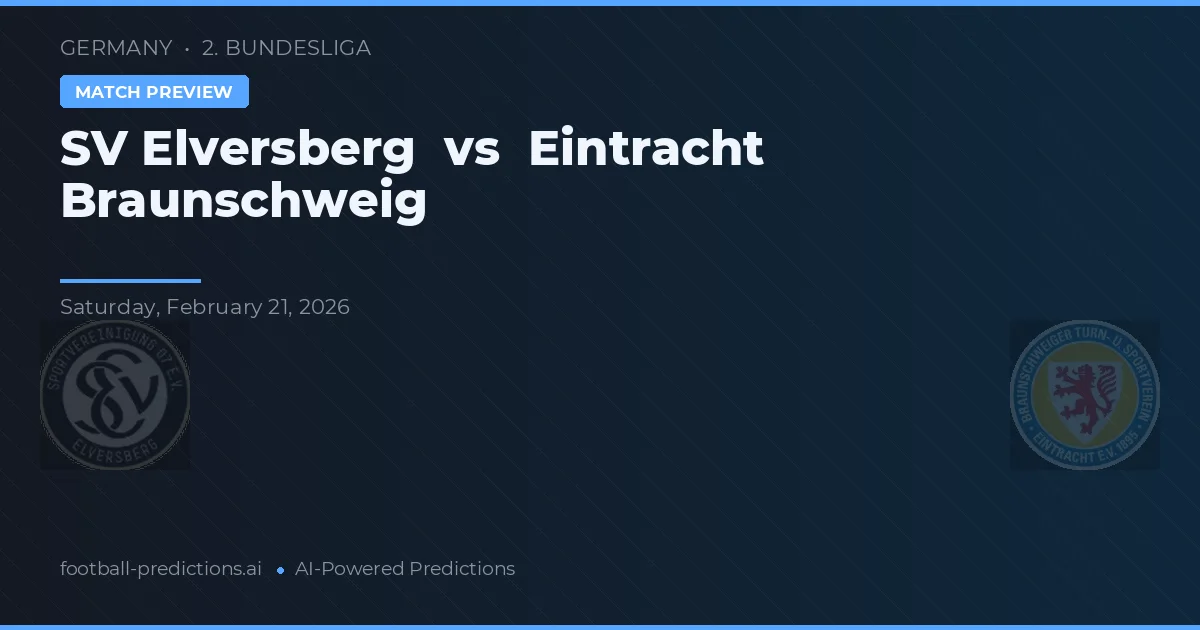 SV Elversberg vs Eintracht Braunschweig — prognóstico e prévia do jogo