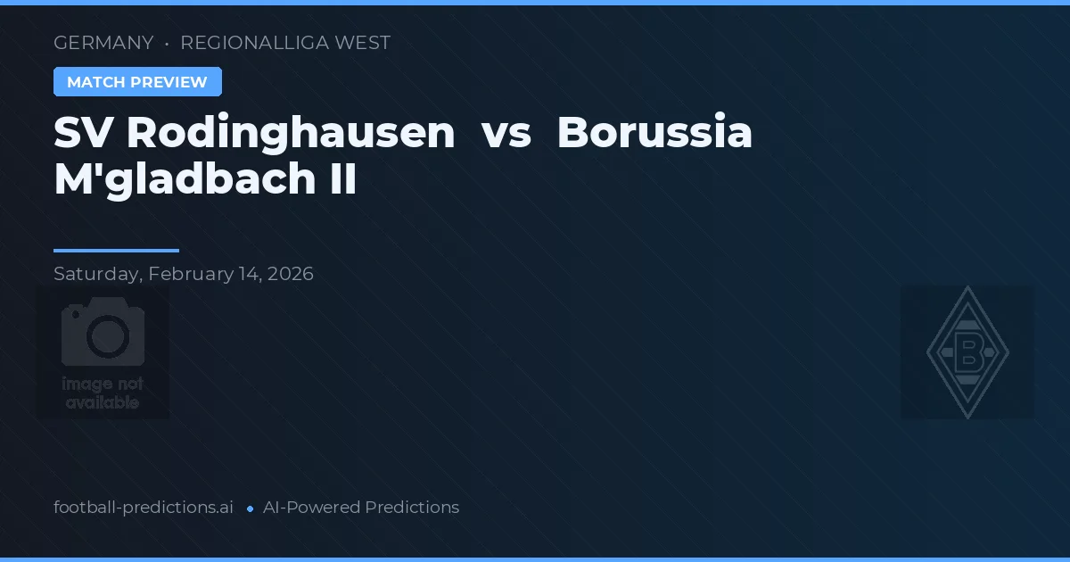 SV Rodinghausen vs Borussia M'gladbach II — prognóstico e prévia do jogo