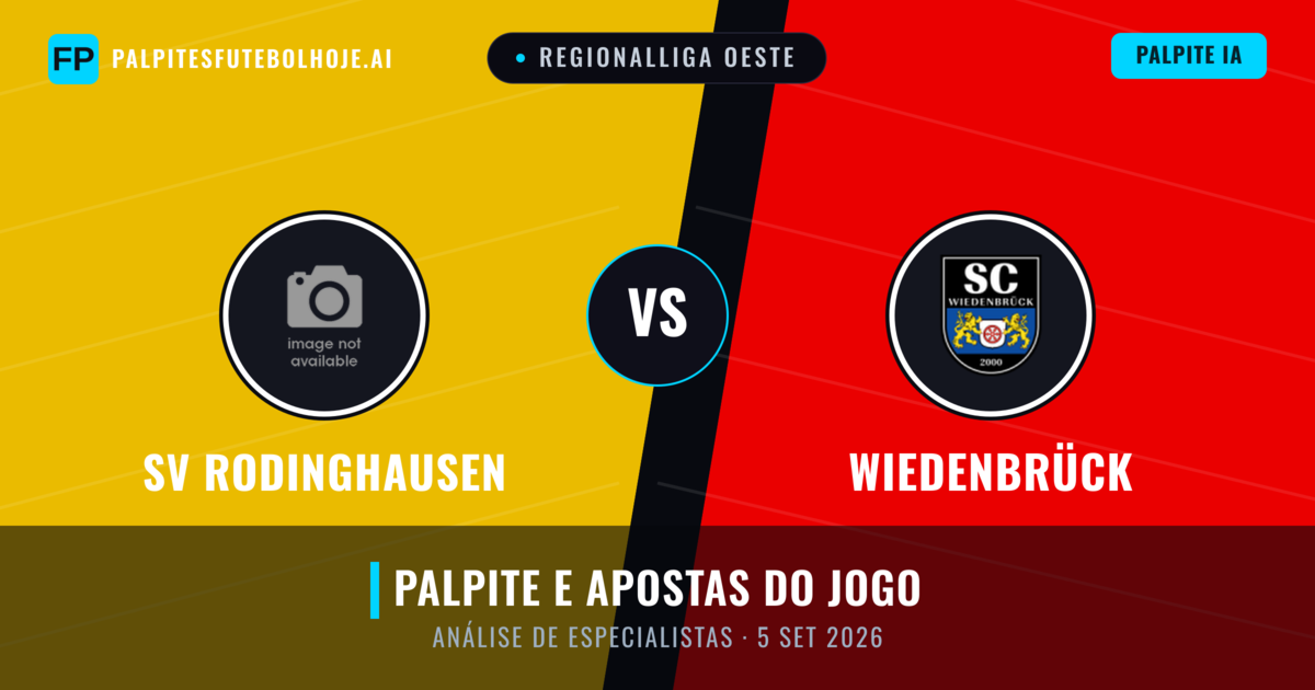 SV Rodinghausen vs Wiedenbrück — prognóstico e prévia do jogo