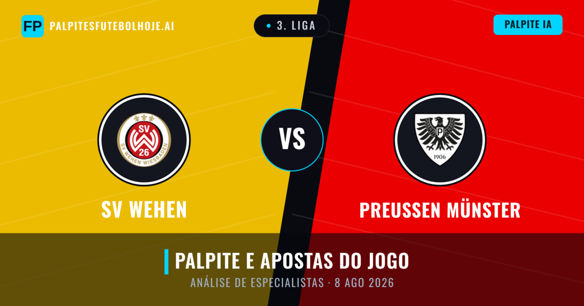 SV Wehen vs Preußen Münster — prognóstico e prévia do jogo