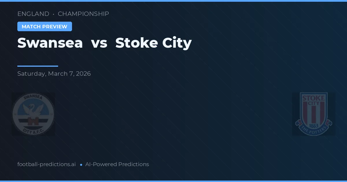 Swansea vs Stoke City — prognóstico e prévia do jogo