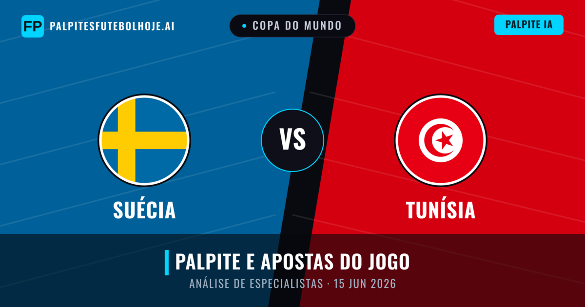 Suécia vs Tunísia — prognóstico e prévia do jogo