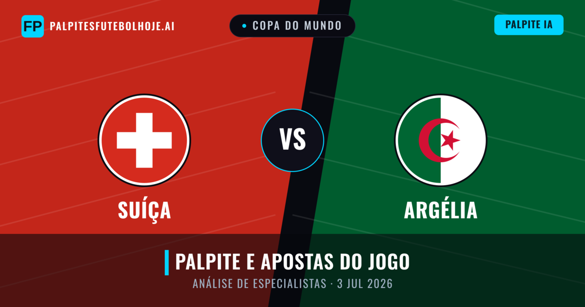 Suíça vs Argélia — prognóstico e prévia do jogo
