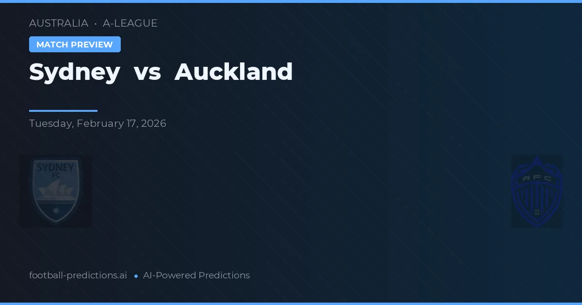 Sydney vs Auckland — prognóstico e prévia do jogo