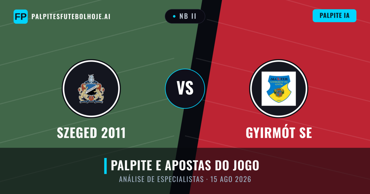 Szeged 2011 vs Gyirmót SE — prognóstico e prévia do jogo