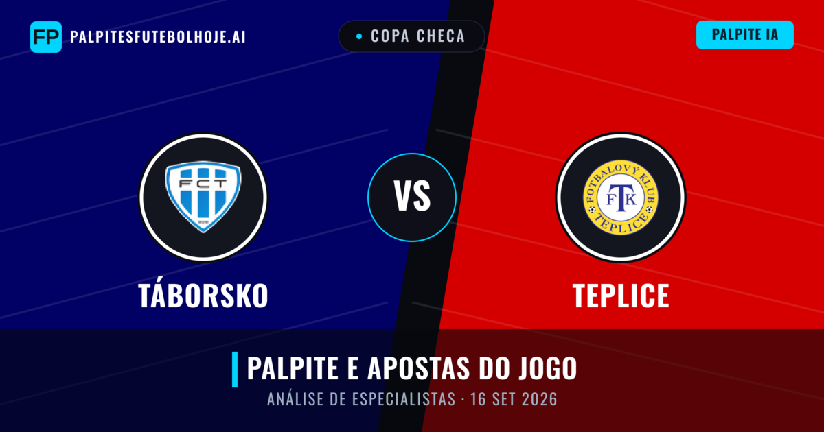 Táborsko vs Teplice — prognóstico e prévia do jogo