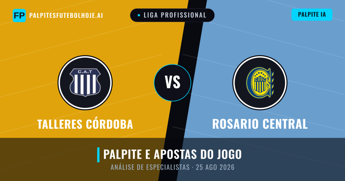 Talleres Córdoba vs Rosario Central — prognóstico e prévia do jogo