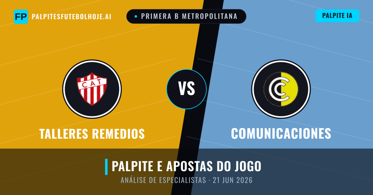 Talleres Remedios vs Comunicaciones — prognóstico e prévia do jogo