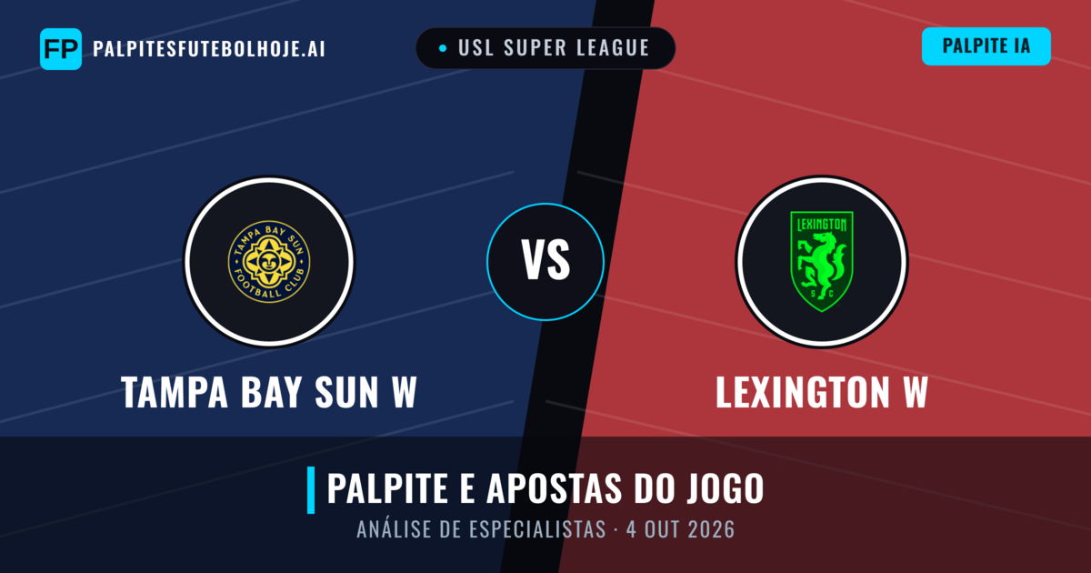 Tampa Bay Sun W vs Lexington W — prognóstico e prévia do jogo