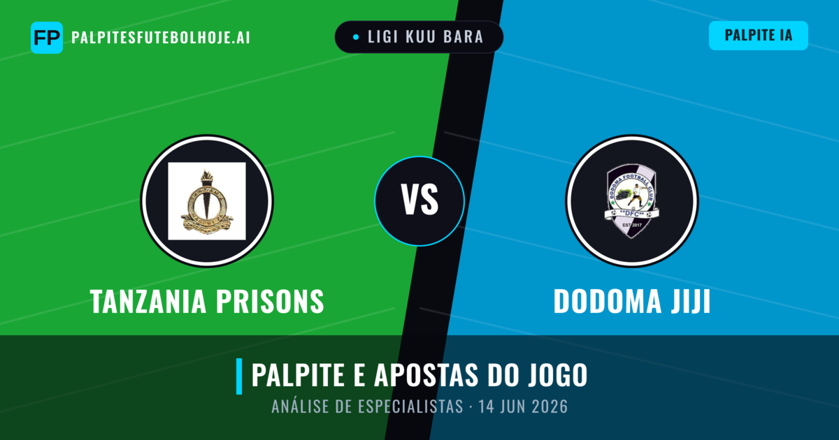 Tanzania Prisons vs Dodoma Jiji — prognóstico e prévia do jogo