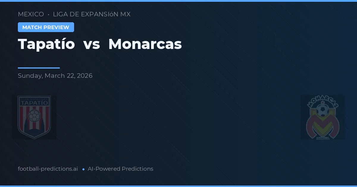 Tapatío vs Monarcas — prognóstico e prévia do jogo