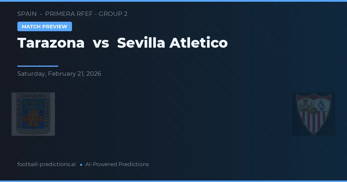 Tarazona vs Sevilla Atlético — prognóstico e prévia do jogo