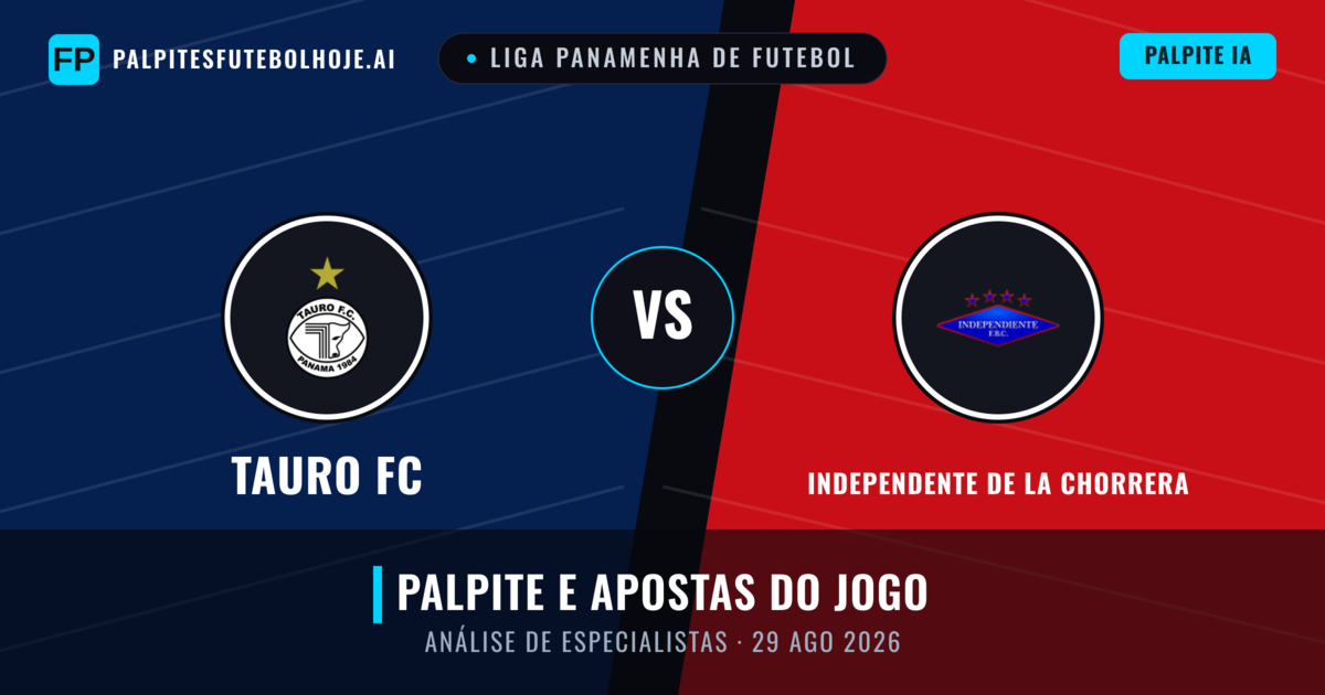 Tauro FC vs Independente de La Chorrera — prognóstico e prévia do jogo