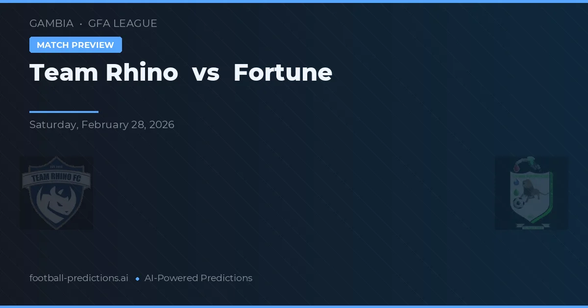 Team Rhino vs Fortune — prognóstico e prévia do jogo