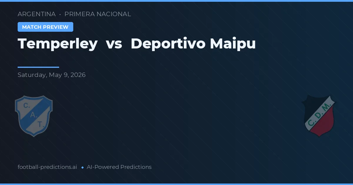 Temperley vs Deportivo Maipu — prognóstico e prévia do jogo