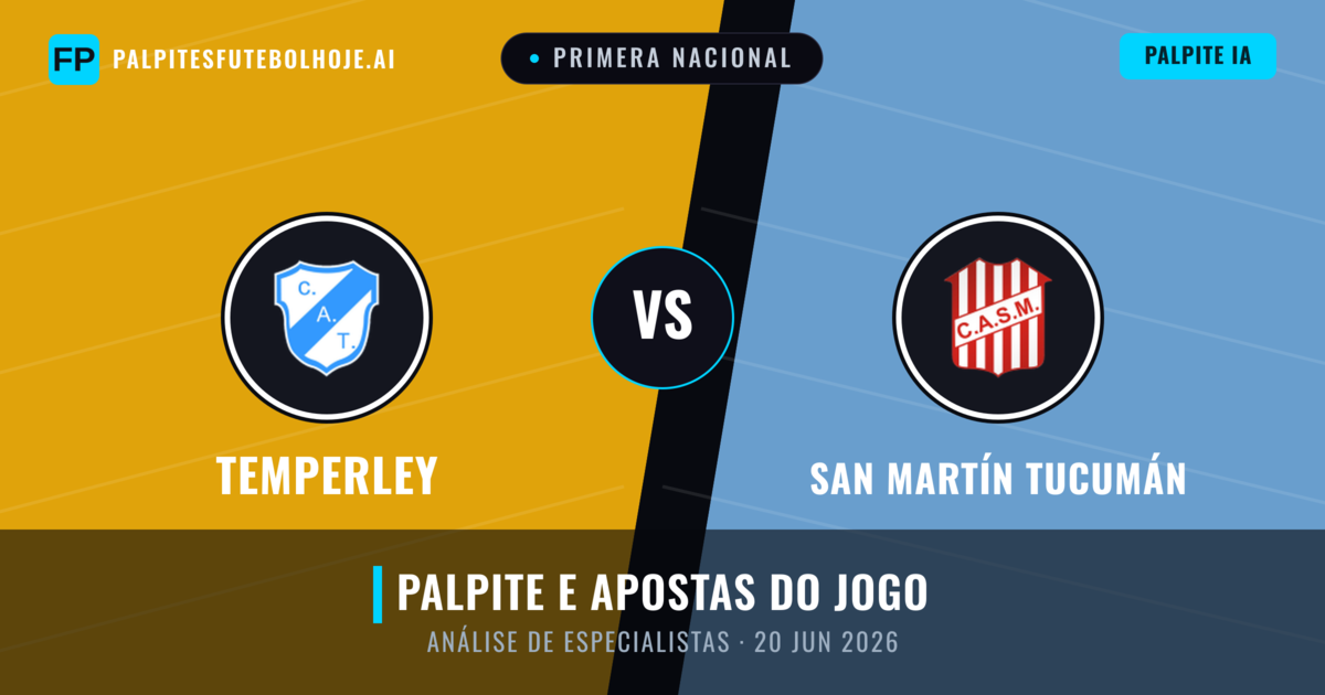 Temperley vs San Martín Tucumán — prognóstico e prévia do jogo