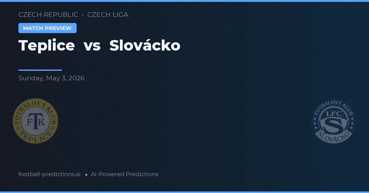 Teplice vs Slovácko — prognóstico e prévia do jogo
