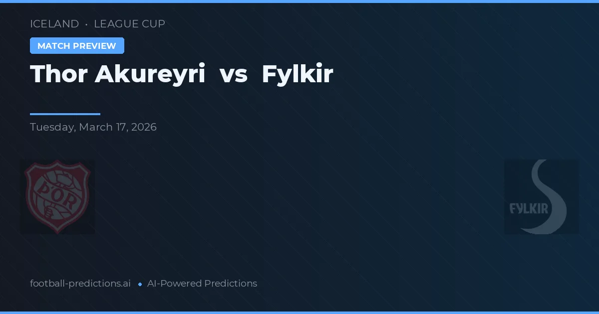 Thor Akureyri vs Fylkir — prognóstico e prévia do jogo