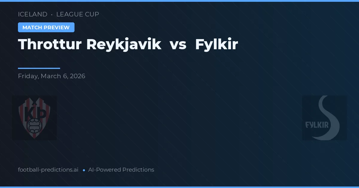Throttur Reykjavík vs Fylkir — prognóstico e prévia do jogo
