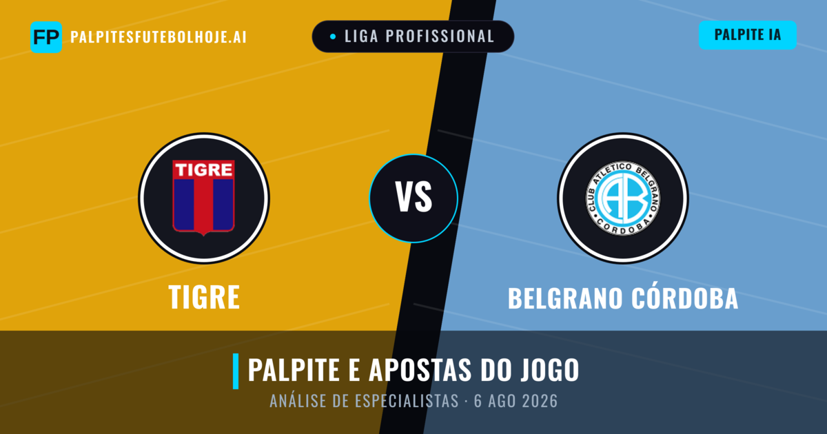 Tigre vs Belgrano Córdoba — prognóstico e prévia do jogo