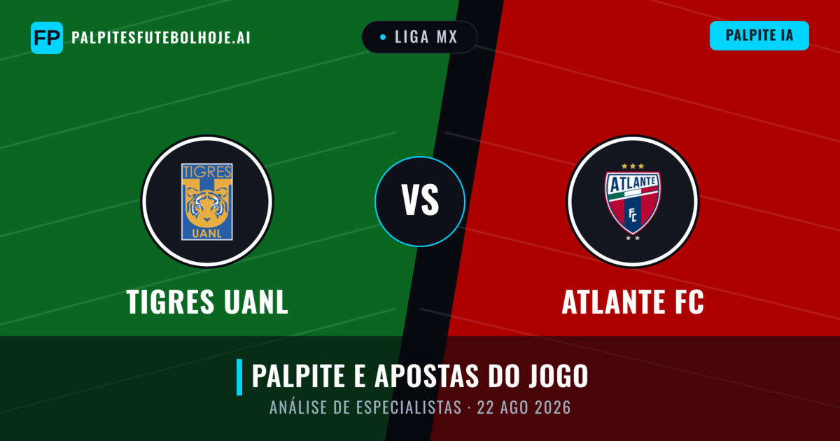 Tigres UANL vs Atlante FC — prognóstico e prévia do jogo