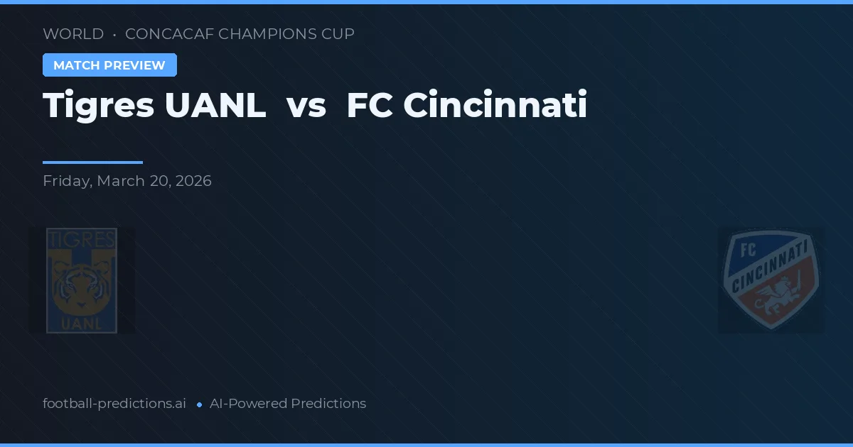 Tigres UANL vs FC Cincinnati — prognóstico e prévia do jogo
