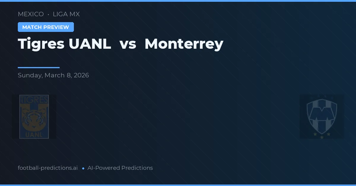 Tigres UANL vs Monterrey — prognóstico e prévia do jogo