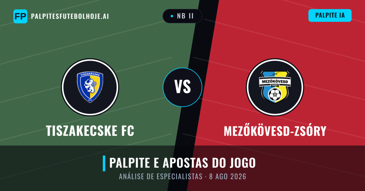 Tiszakecske FC vs Mezőkövesd-Zsóry — prognóstico e prévia do jogo
