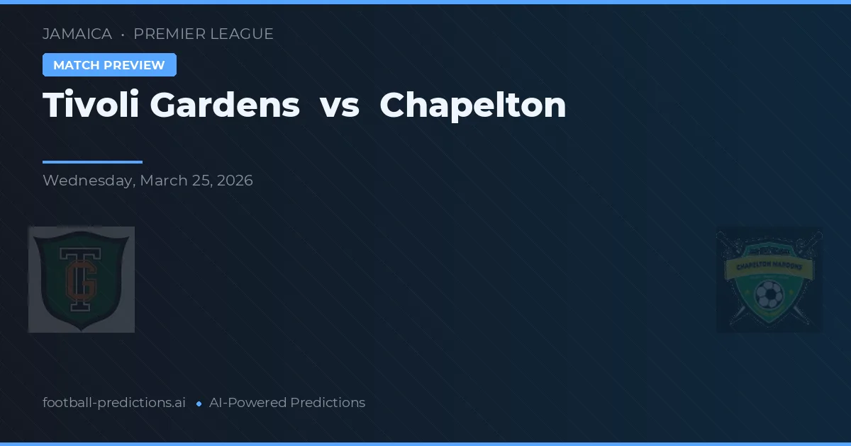 Tivoli Gardens vs Chapelton — prognóstico e prévia do jogo