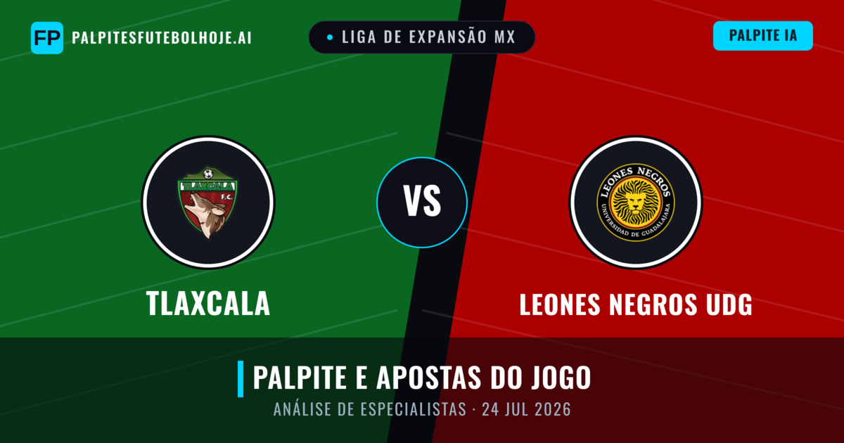 Tlaxcala vs Leones Negros UDG — prognóstico e prévia do jogo