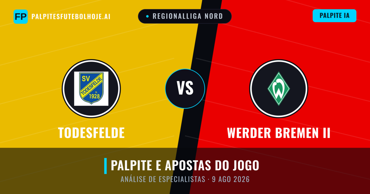 Todesfelde vs Werder Bremen II — prognóstico e prévia do jogo