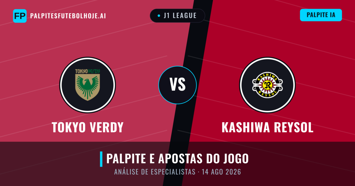 Tokyo Verdy vs Kashiwa Reysol — prognóstico e prévia do jogo