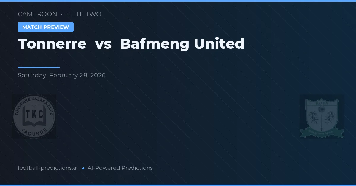 Tonnerre vs Bafmeng United — prognóstico e prévia do jogo