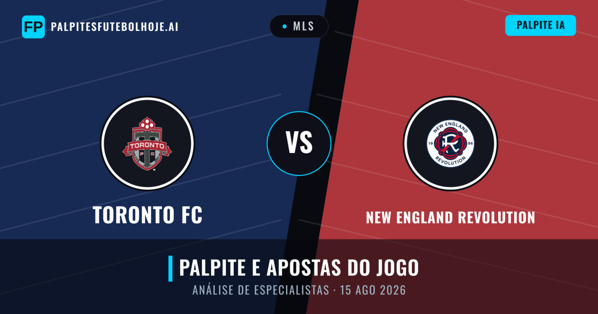 Toronto FC vs New England Revolution — prognóstico e prévia do jogo