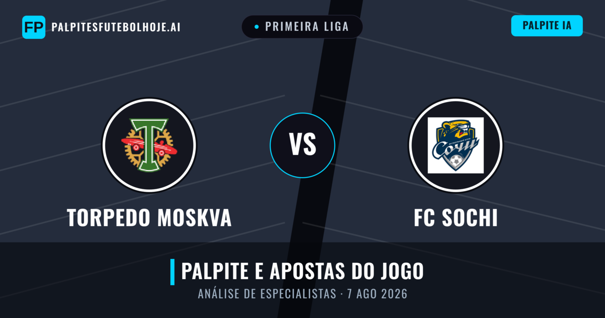 Torpedo Moskva vs FC Sochi — prognóstico e prévia do jogo