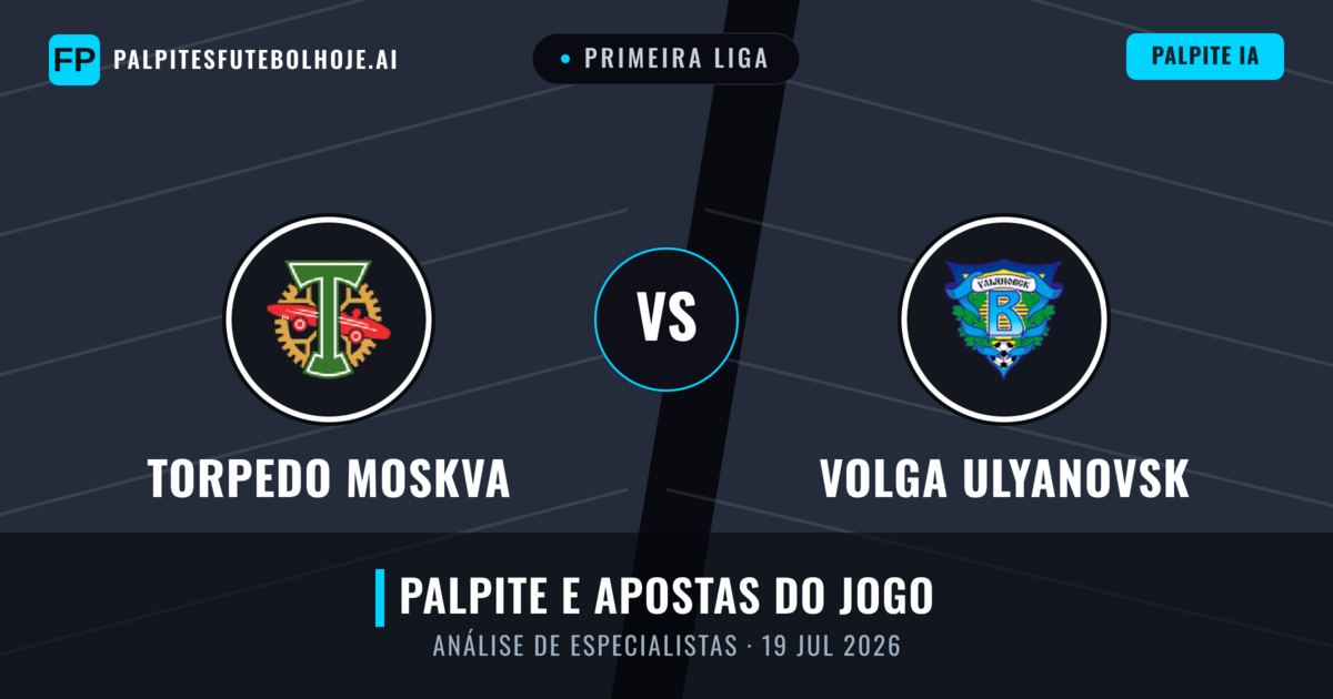 Torpedo Moskva vs Volga Ulyanovsk — prognóstico e prévia do jogo