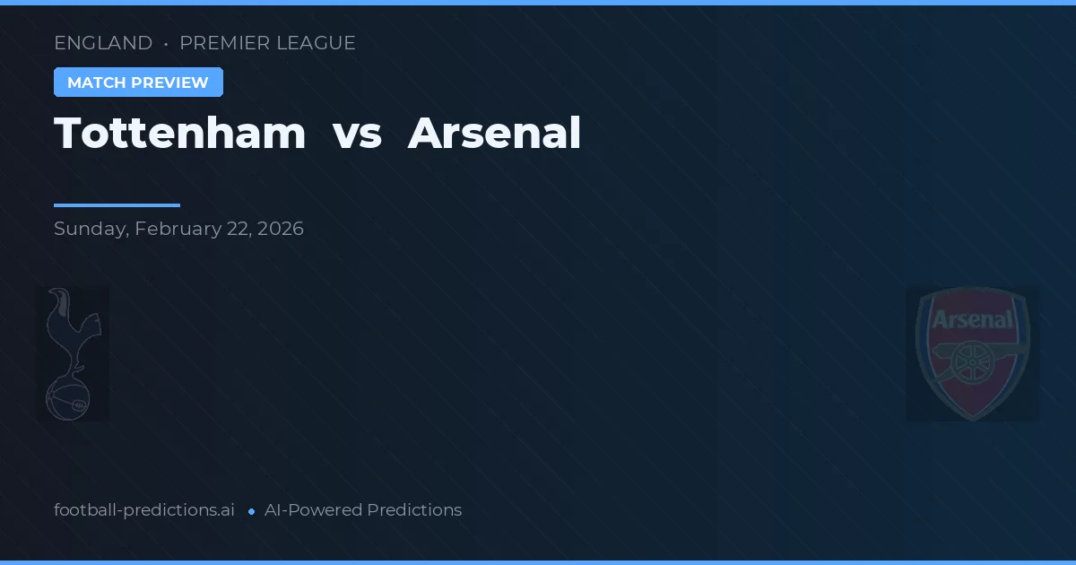 Tottenham vs Arsenal — prognóstico e prévia do jogo