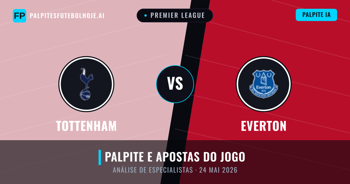 Tottenham vs Everton — prognóstico e prévia do jogo