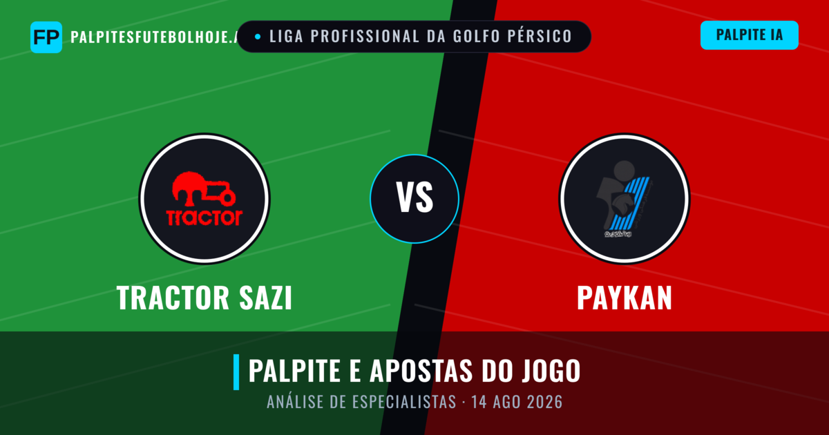 Tractor Sazi vs Paykan — prognóstico e prévia do jogo