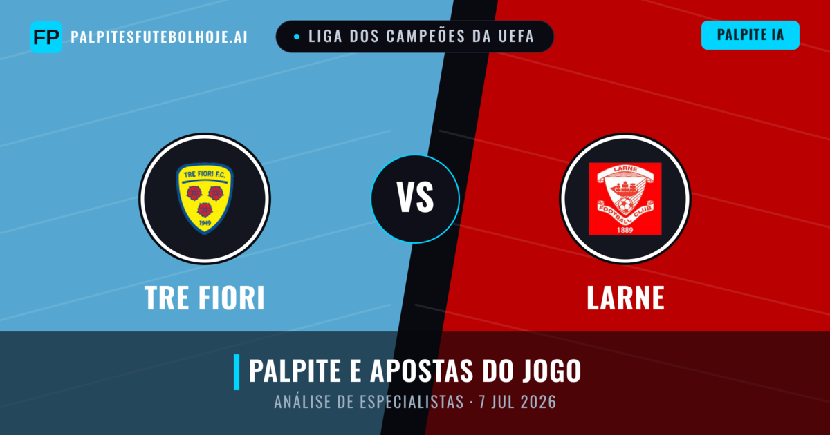 Tre Fiori vs Larne — prognóstico e prévia do jogo