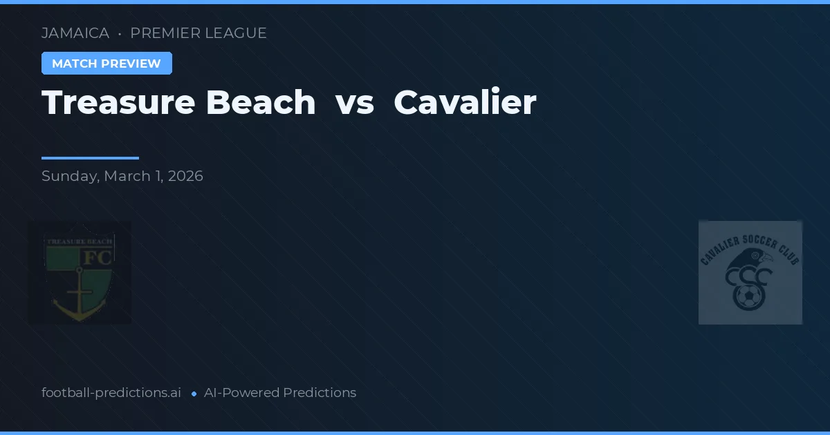 Treasure Beach vs Cavalier — prognóstico e prévia do jogo