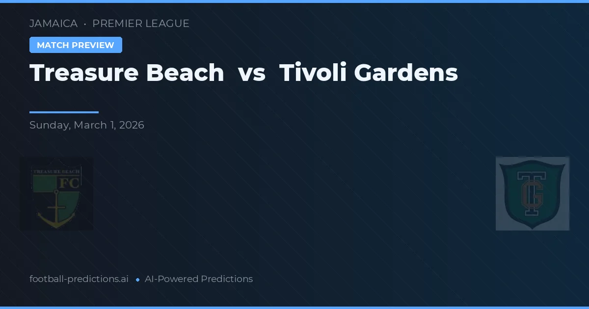 Treasure Beach vs Tivoli Gardens — prognóstico e prévia do jogo