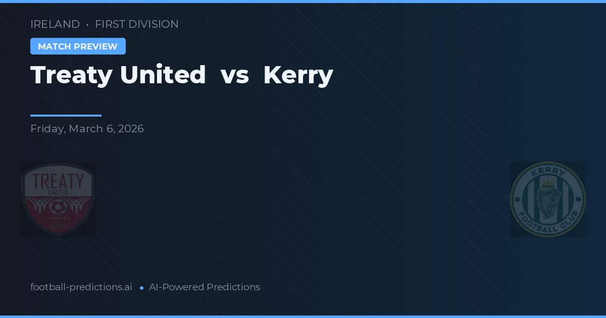 Treaty United vs Kerry — prognóstico e prévia do jogo