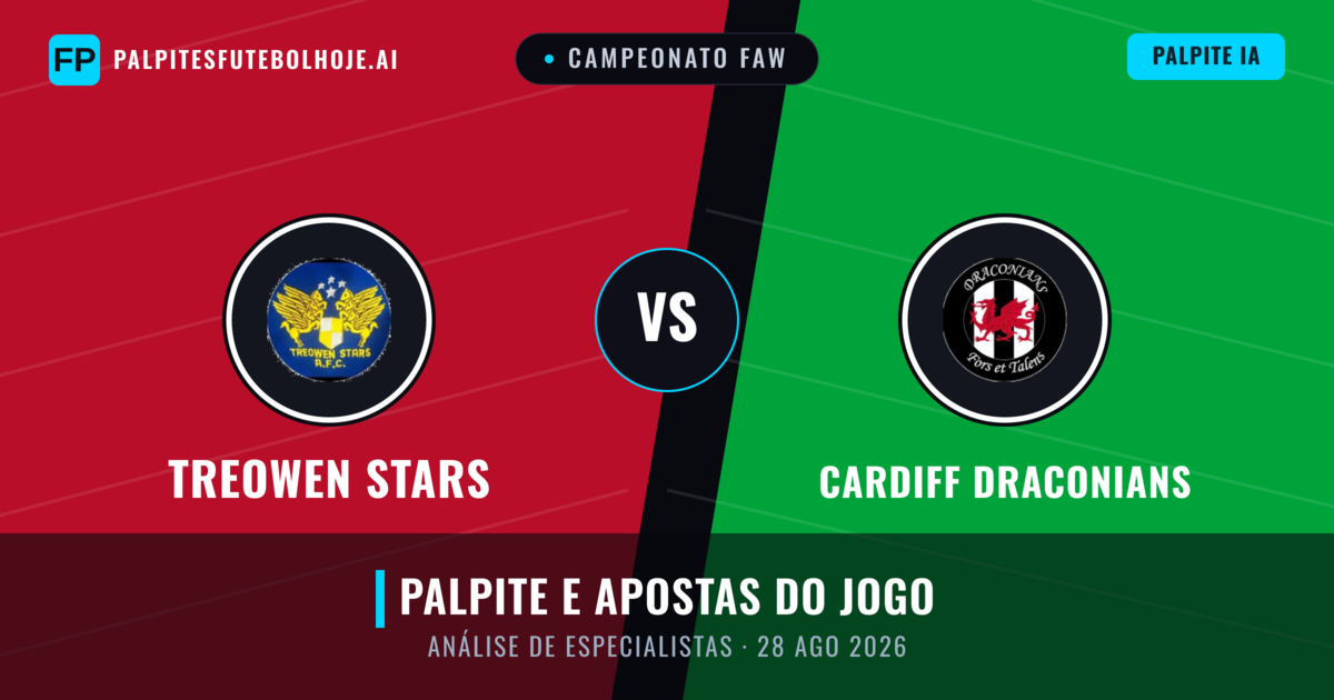 Treowen Stars vs Cardiff Draconians — prognóstico e prévia do jogo
