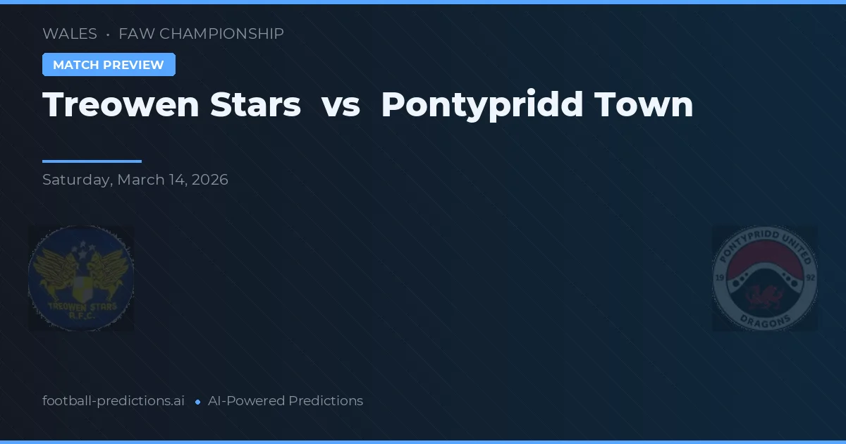 Treowen Stars vs Pontypridd Town — prognóstico e prévia do jogo